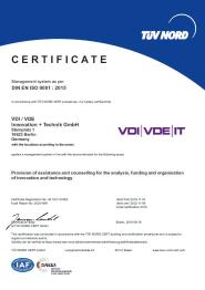 Certificate ISO 9001 - 2019 (English)